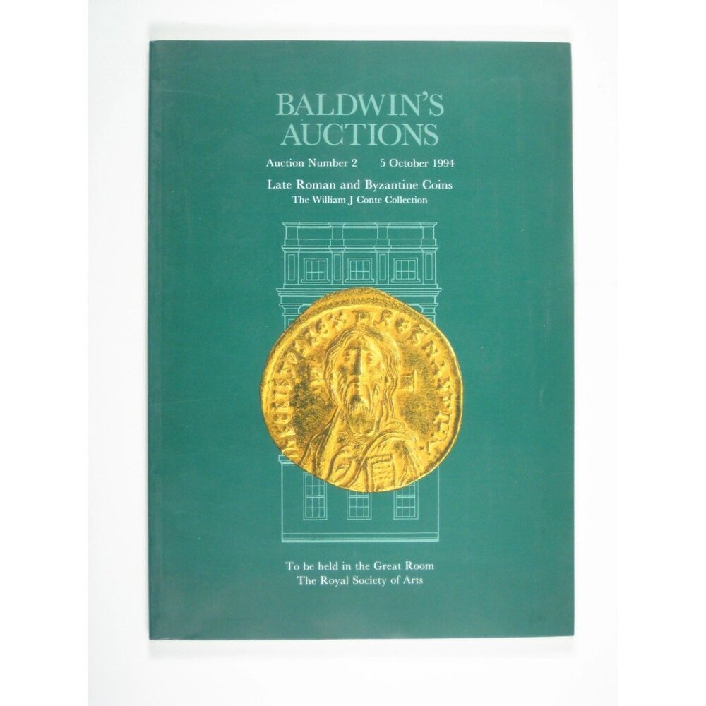 Baldwins Auctions Catalog No 2 Late Roman Byzantine Coins 1994 Conte Collection